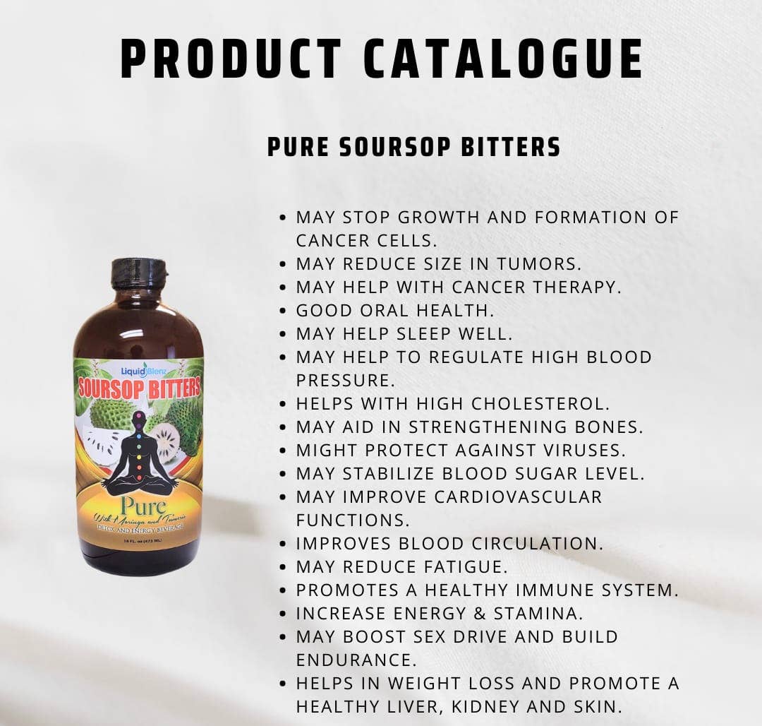 Liquid Blenz Soursop Bitters 16oz