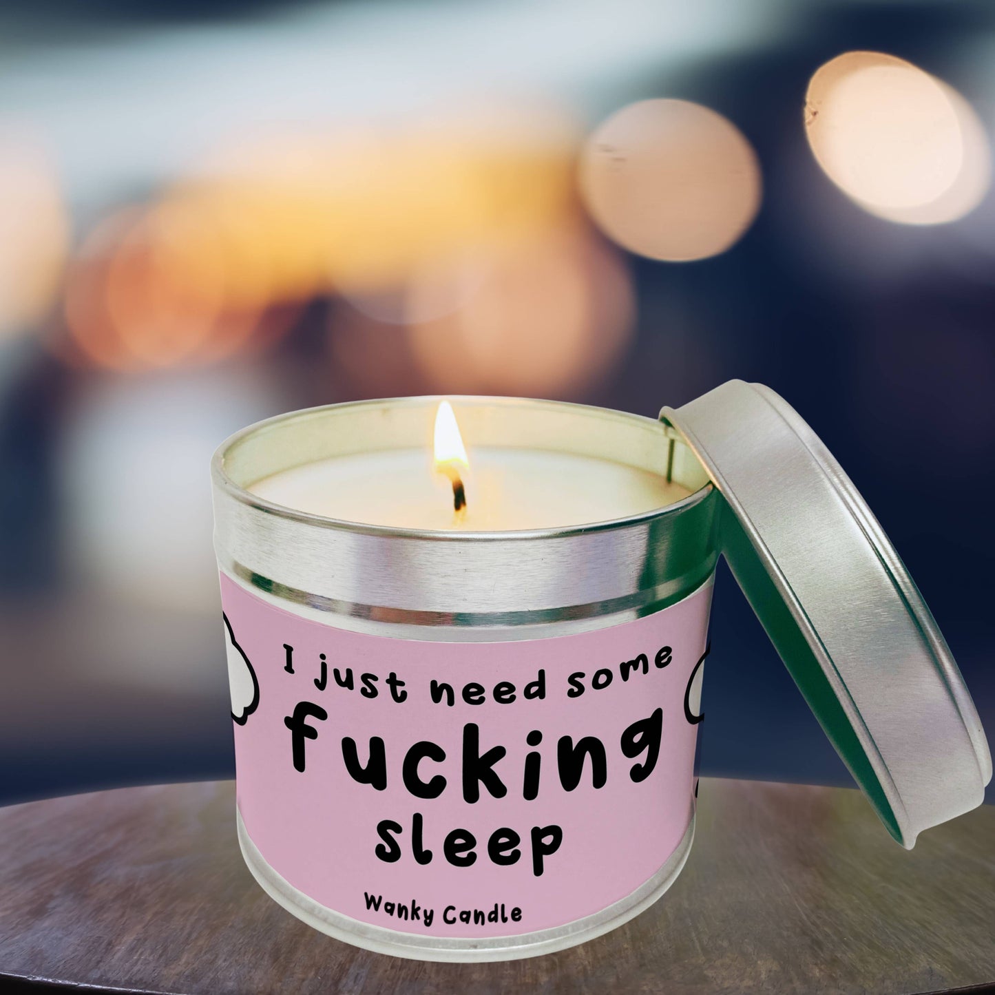 I Just Need Some Fucking Sleep - New Baby Travel Candle Gift