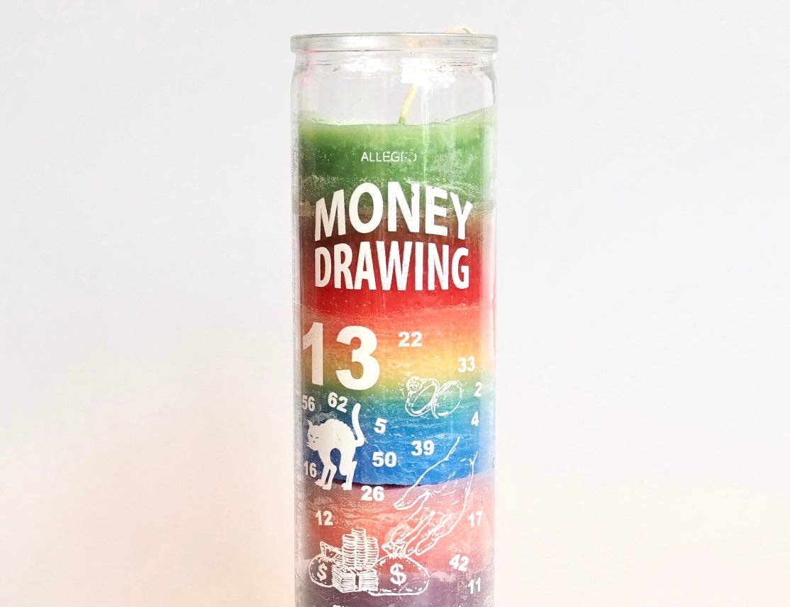 Money Drawing Ritual Prayer Candle