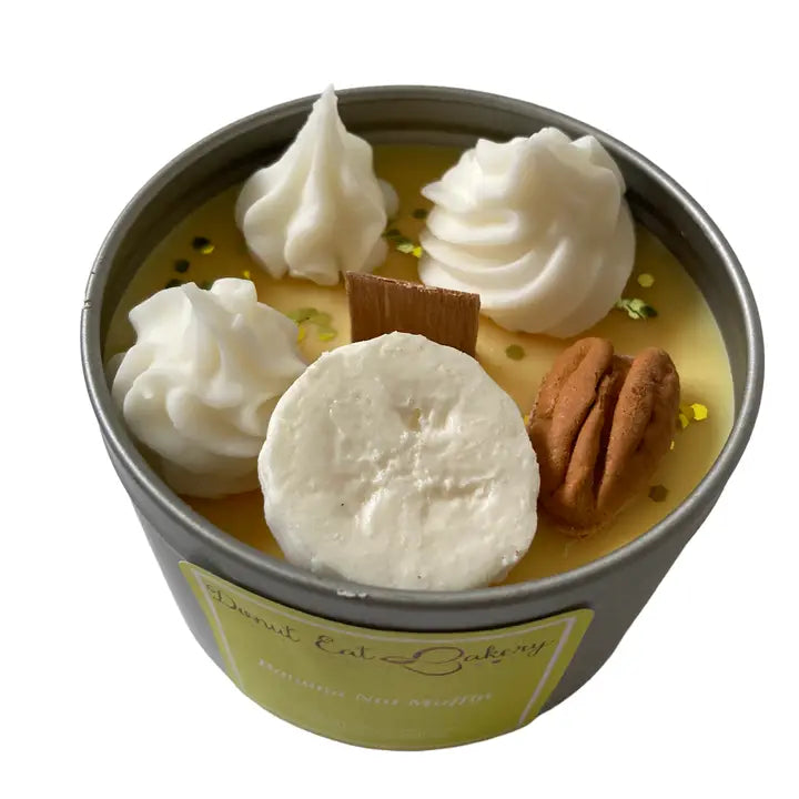 Banana Nut Muffin Scented Wood Wick Candle