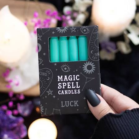 Gothic Magic Spell Candle Packs in Display