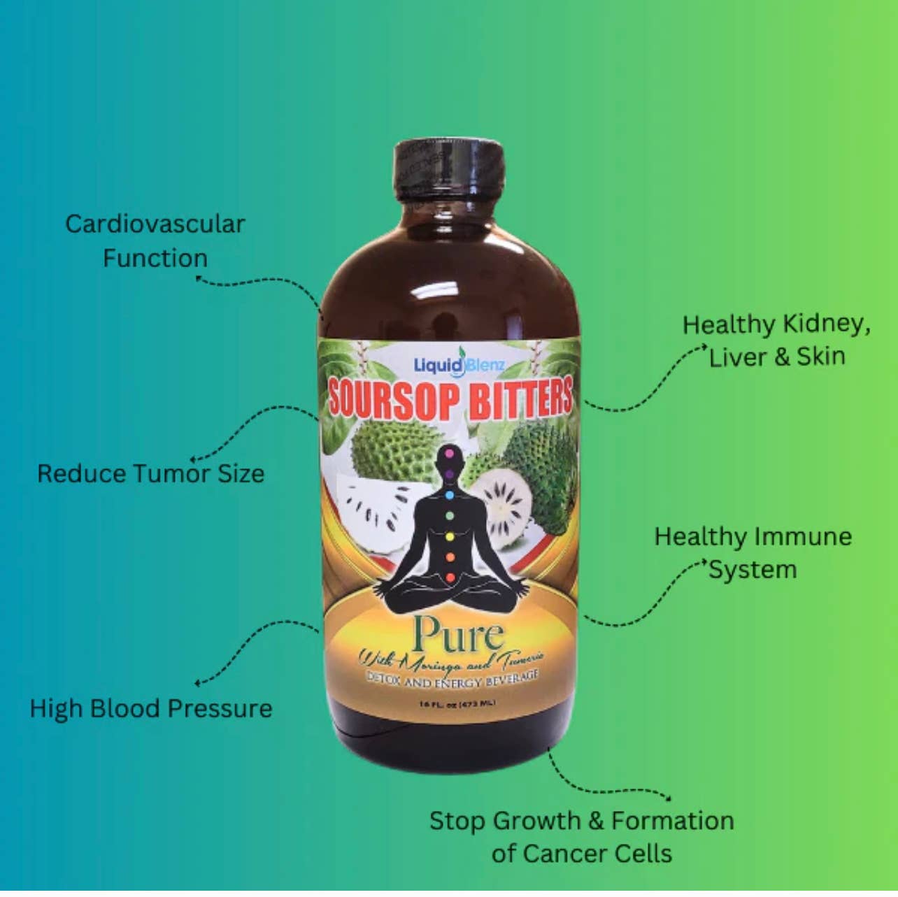 Liquid Blenz Soursop Bitters 16oz