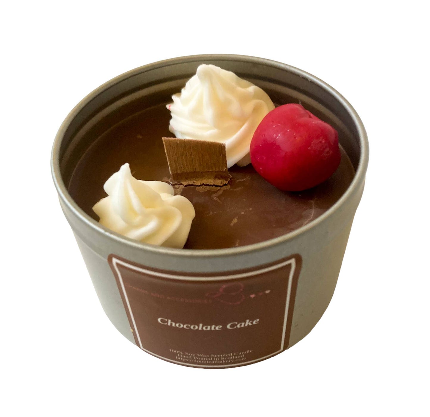 Chocolate Cake Scented Wood Wick Candle