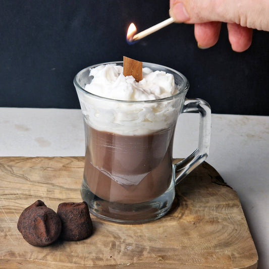 Hot Chocolate lookalike Scented Soy Wax Candle