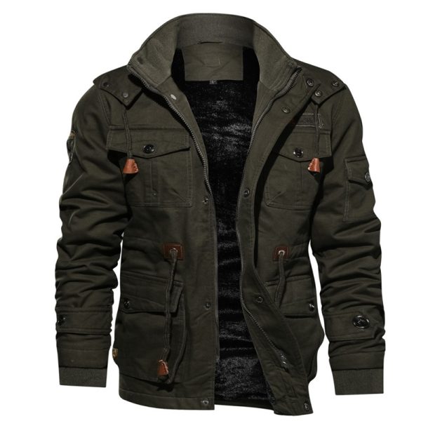 Men’s Winter Fleece-Lined Hooded Jacket