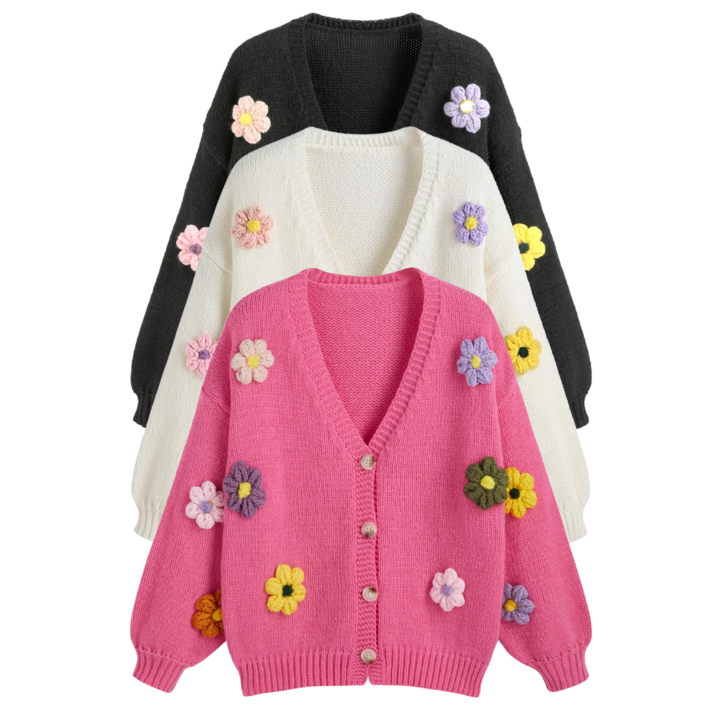 Women’s Wool Soft Knit Cardigan – Lightweight Fitted Sweater