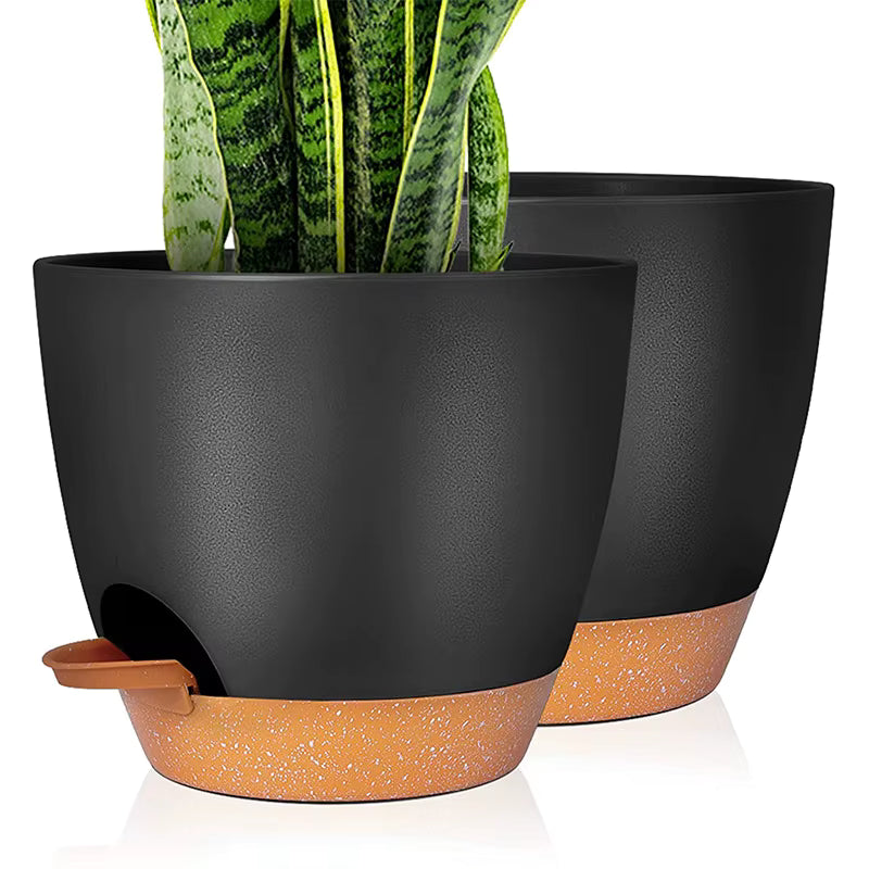Flower Pot Self Water Indoor Plants Plastic Automatic Self Watering Plant Pots