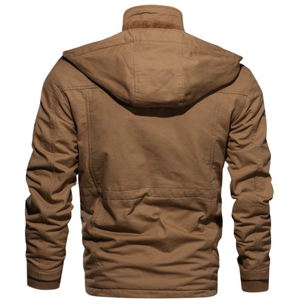 Men’s Winter Fleece-Lined Hooded Jacket