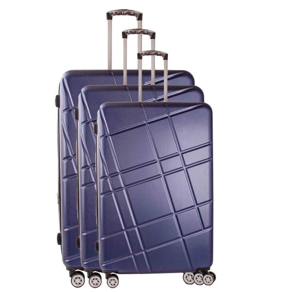 T-HC-08 DARK BLUE (SET OF 4) SUITCASE