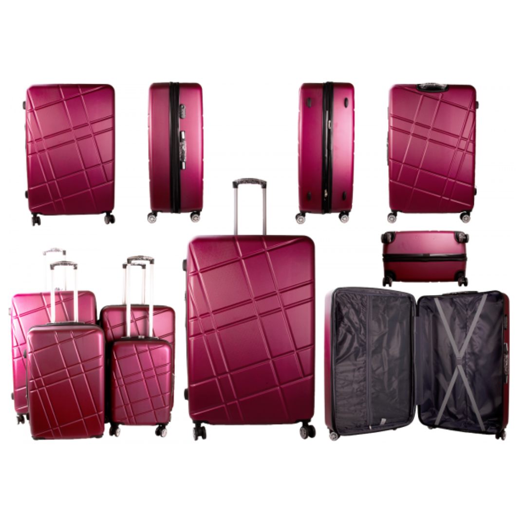 ABS suitcases three pieces in a set