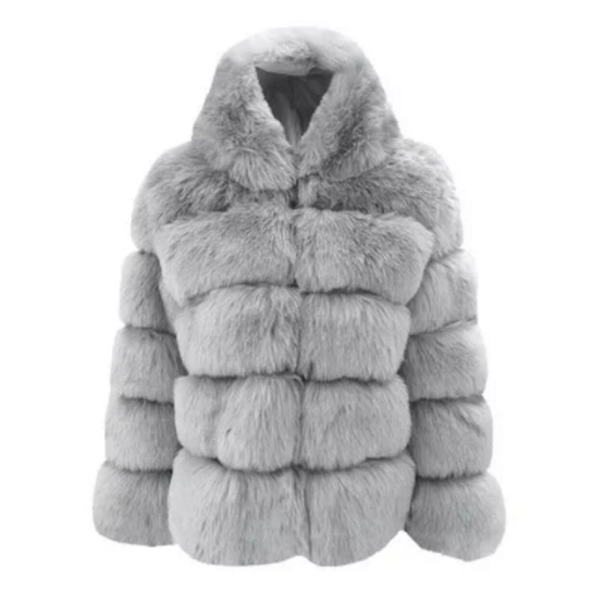Women's Thick Faux Fur Hooded Coat