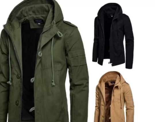 Men’s Cotton Canvas Jacket with Hood