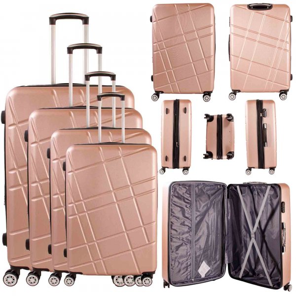 ABS suitcases three pieces in a set