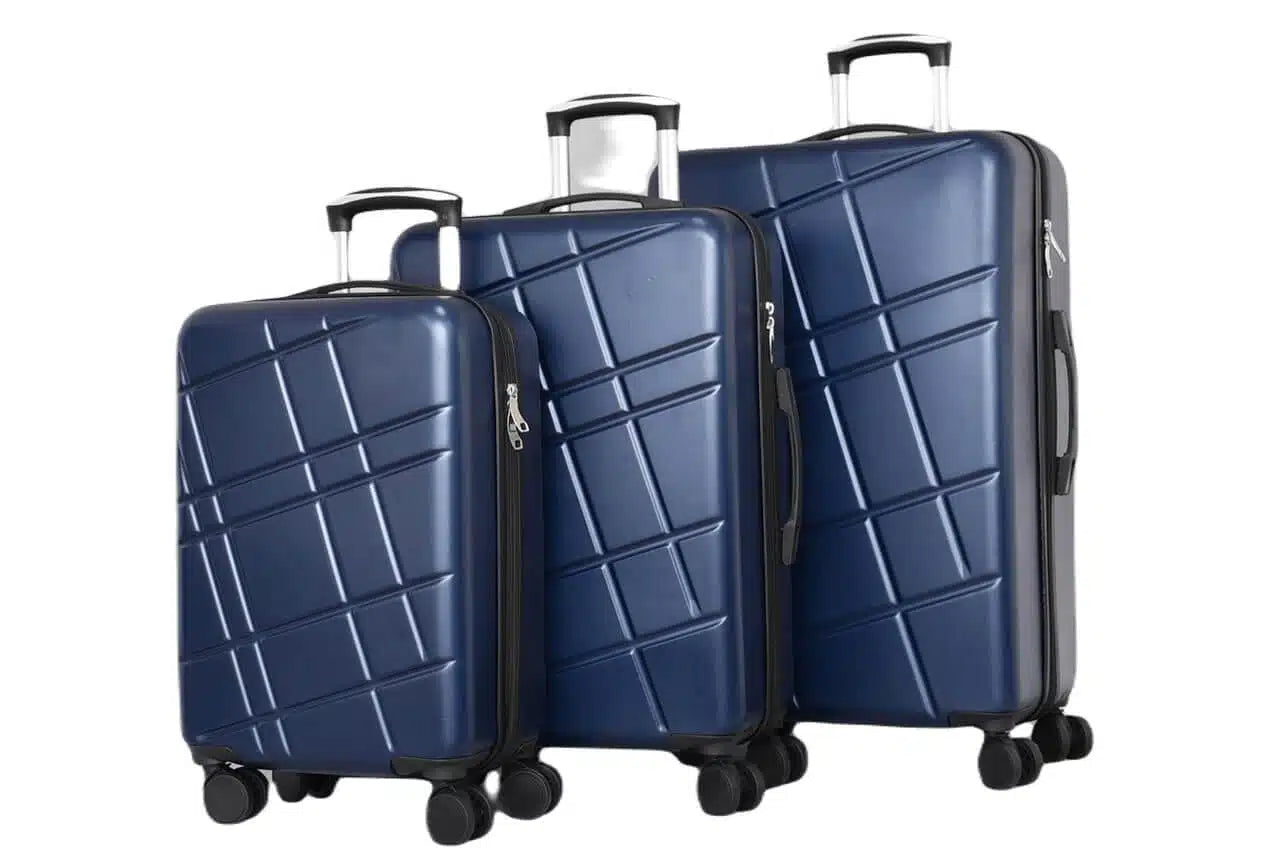 ABS suitcases three pieces in a set