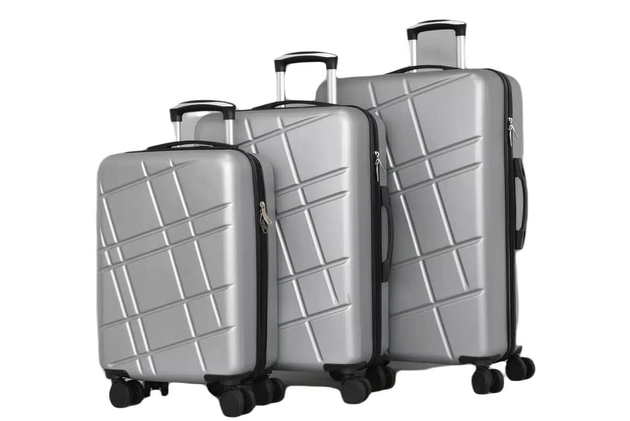 ABS suitcases three pieces in a set