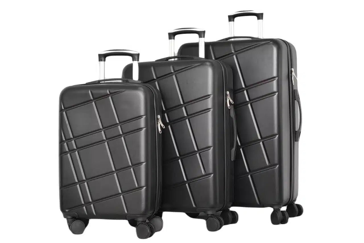 ABS suitcases three pieces in a set