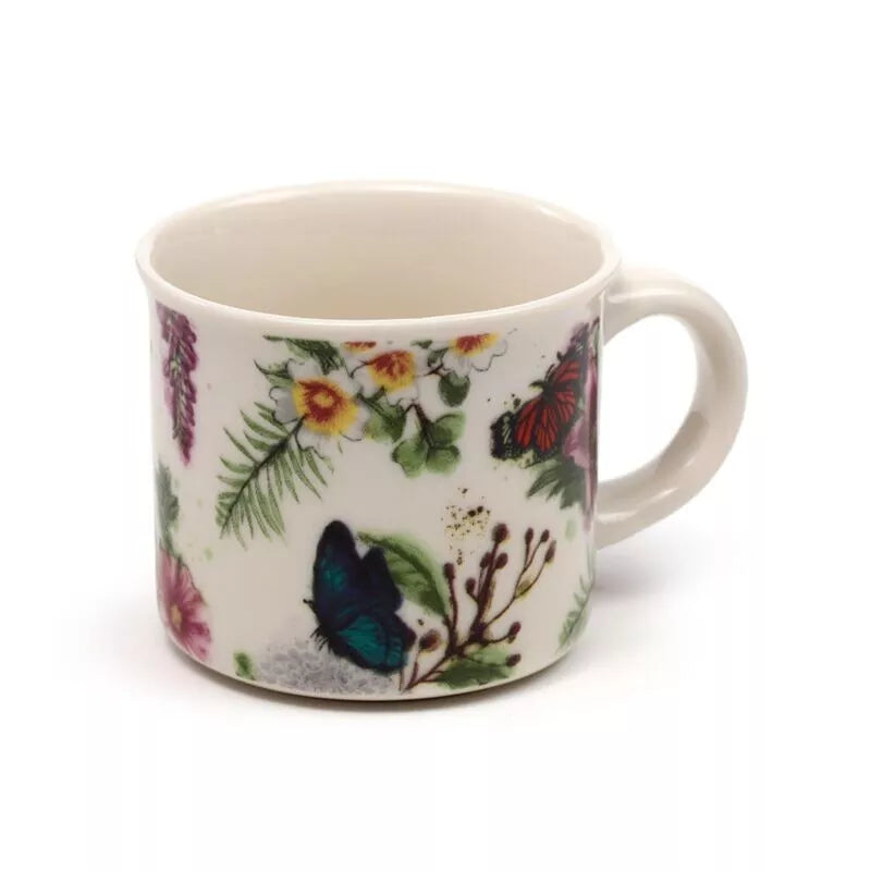 Butterfly Meadows Set of 2 Porcelain Espresso Cups