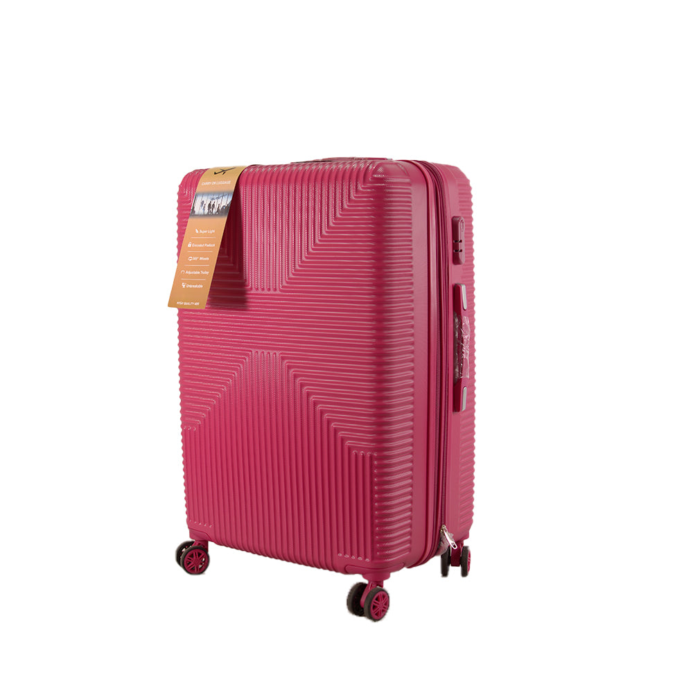 T-HC-20 PURPLE SET OF 4 TROLLEY SUITCASES